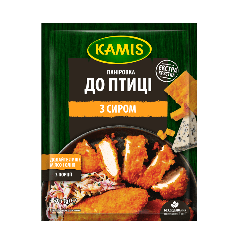 Паніровка до птиці з сиром