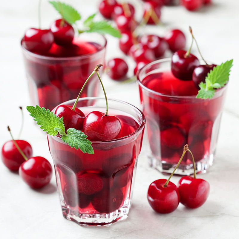 Вишнево м ятний компот