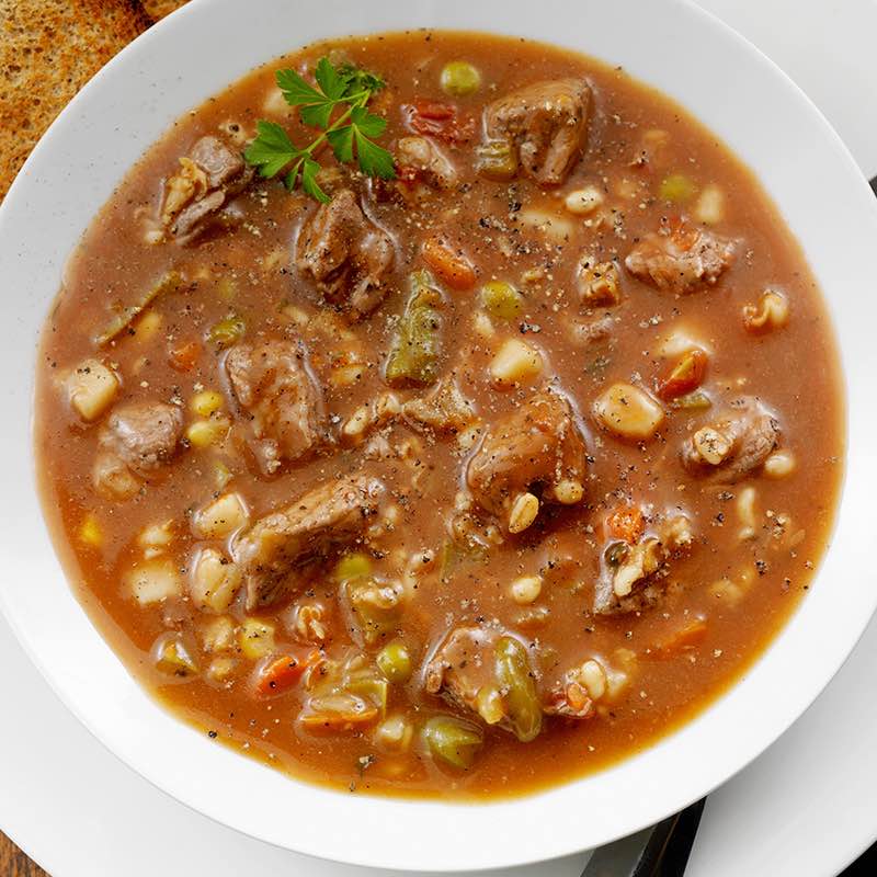 Суп гуляш з гарбузом яловичиною і квасолею