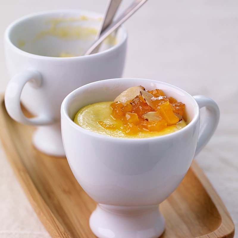 Легкий лимонний заварний крем з чаєм 