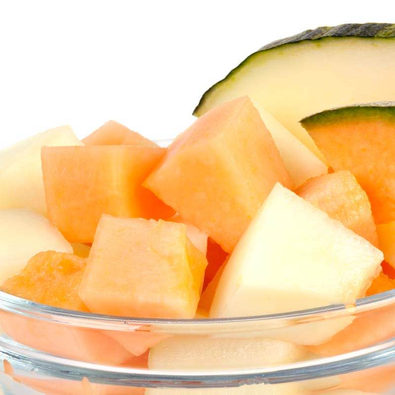 Диня та персики с перцем 