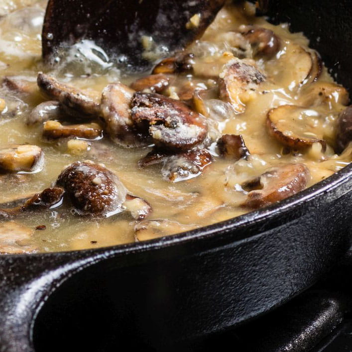 Гриби смажені в сметані