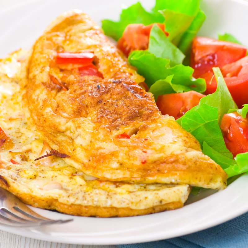 Омлет з базиліком