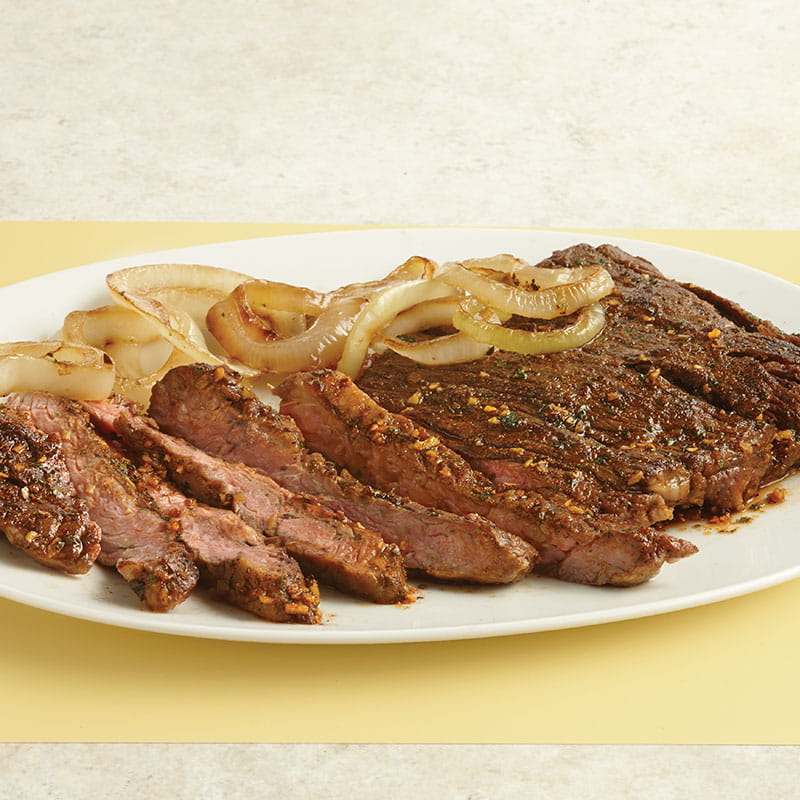 Стейк з цибулею