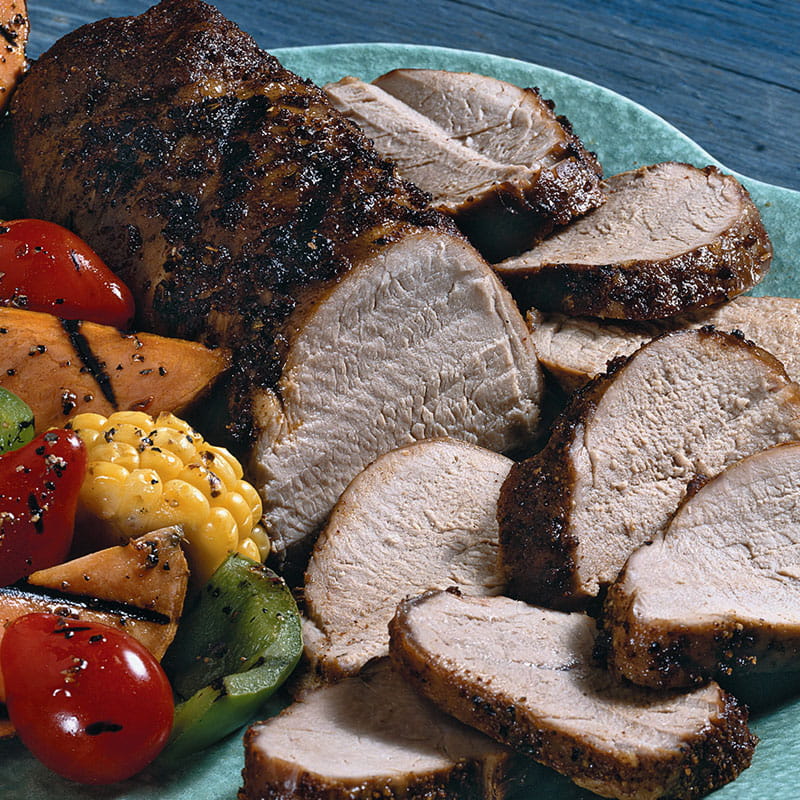 Свинна вирізка замаринована  у суміші перців