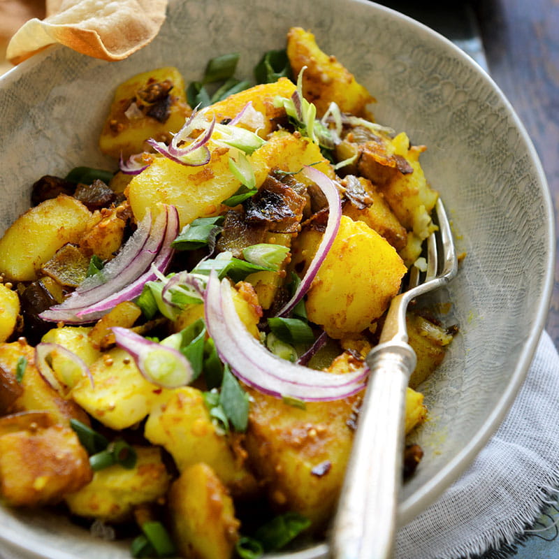 Картопля карі з горошком