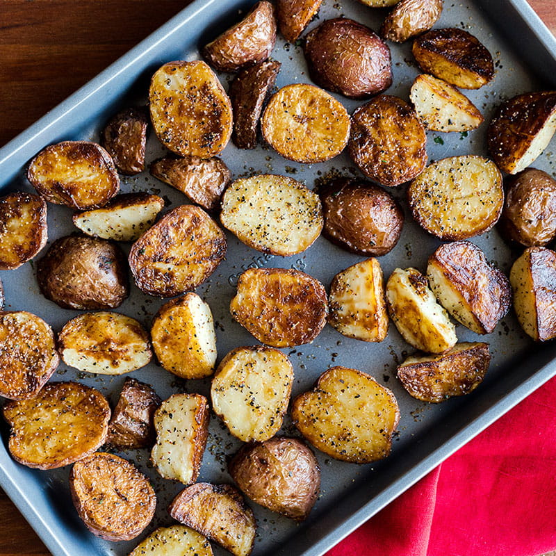 Смажена картопля з часниковим соусом