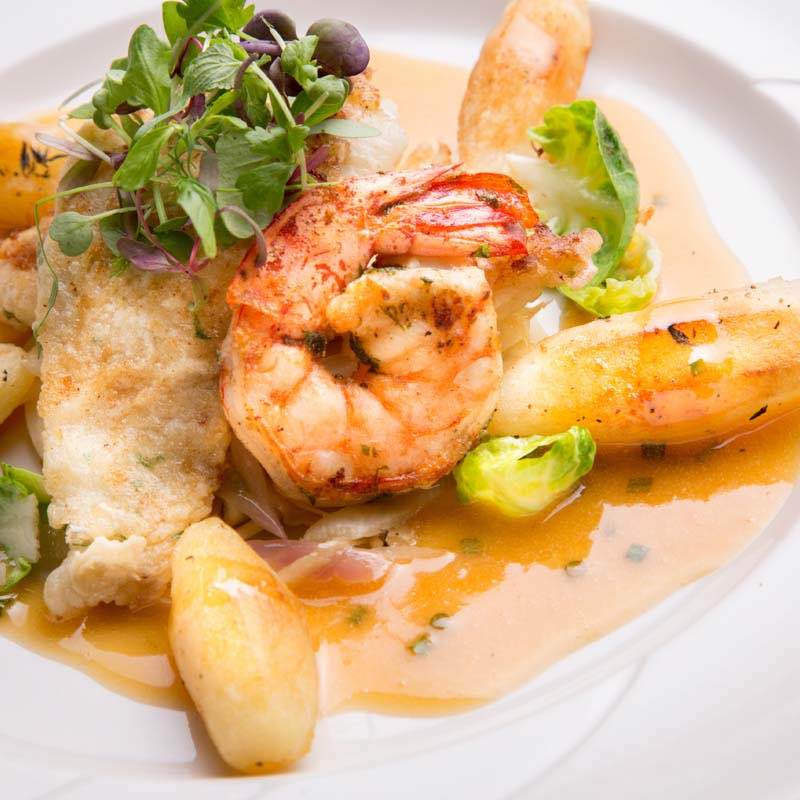 Севіче з креветок з апельсином